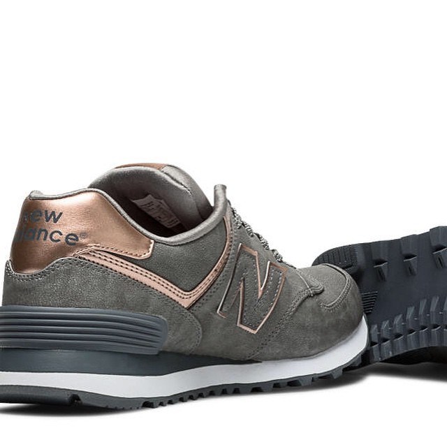 charcoal gray and rose gold new balance